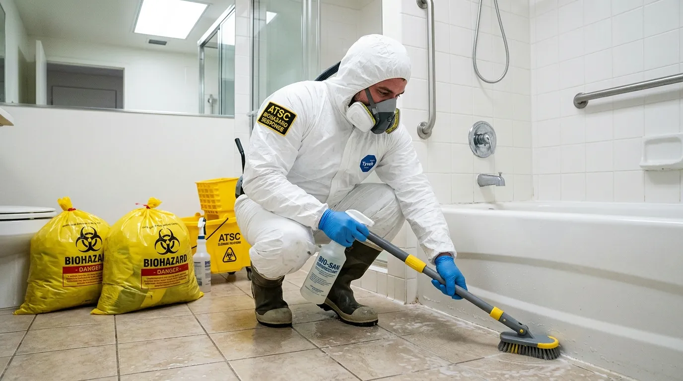 Decontamination equipment deployed for Blood Cleanup in Burnsville